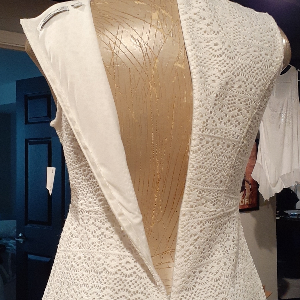 NWT Notations White LACEY Lined Dress Petite NWT - Picture 12 of 15